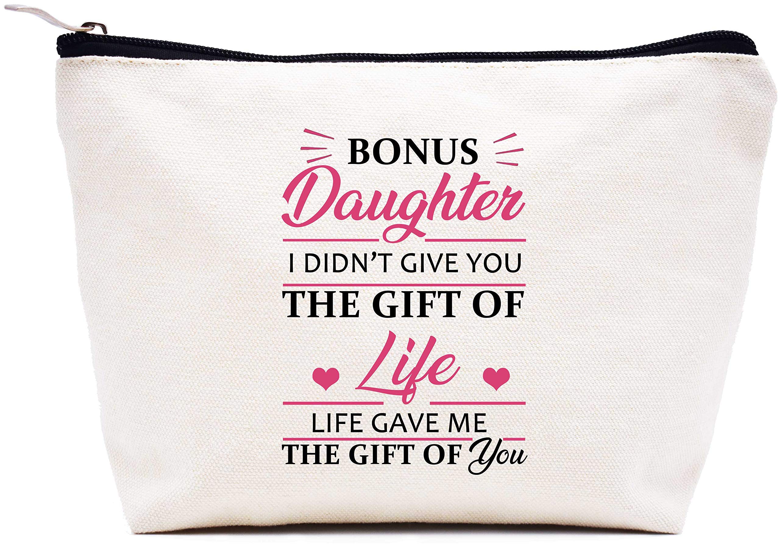 LIBIHUA Family Friends Bag, Beige, 9.8 ″ W x 7″ H x 2.7″ Bottom, 16 Bonus Daughter