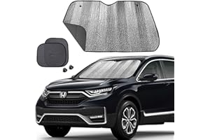 Big Ant Windshield Sun Shade,Car Window Sunshade as Bonus,Best Car Sun Shade Folded Front Window Shade Sun Visor Shield Shade Keeps Vehicle Cool-Black(55" x 27.5")