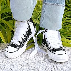 Booyckiy Flat Colorful Satin Ribbon Shoelaces