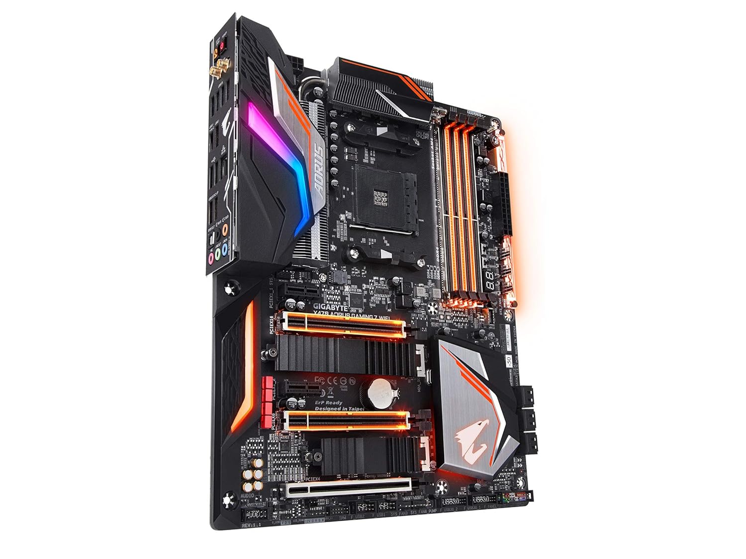Amd Ryzen Am4 Atx X470 Intel Wave 2 Wifi M 2 Amd 50 Special Edition Swappable Led Overlay Gaming Motherboard Gigabyte X470 Aorus Gaming 7 Wifi 50 Motherboards Internal Components