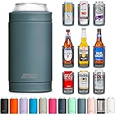 DUALIE 3 in 1 Insulated Can Cooler - 15+ Colors - Universal Size for 12 oz Cans, Slim Cans, and Bottles
