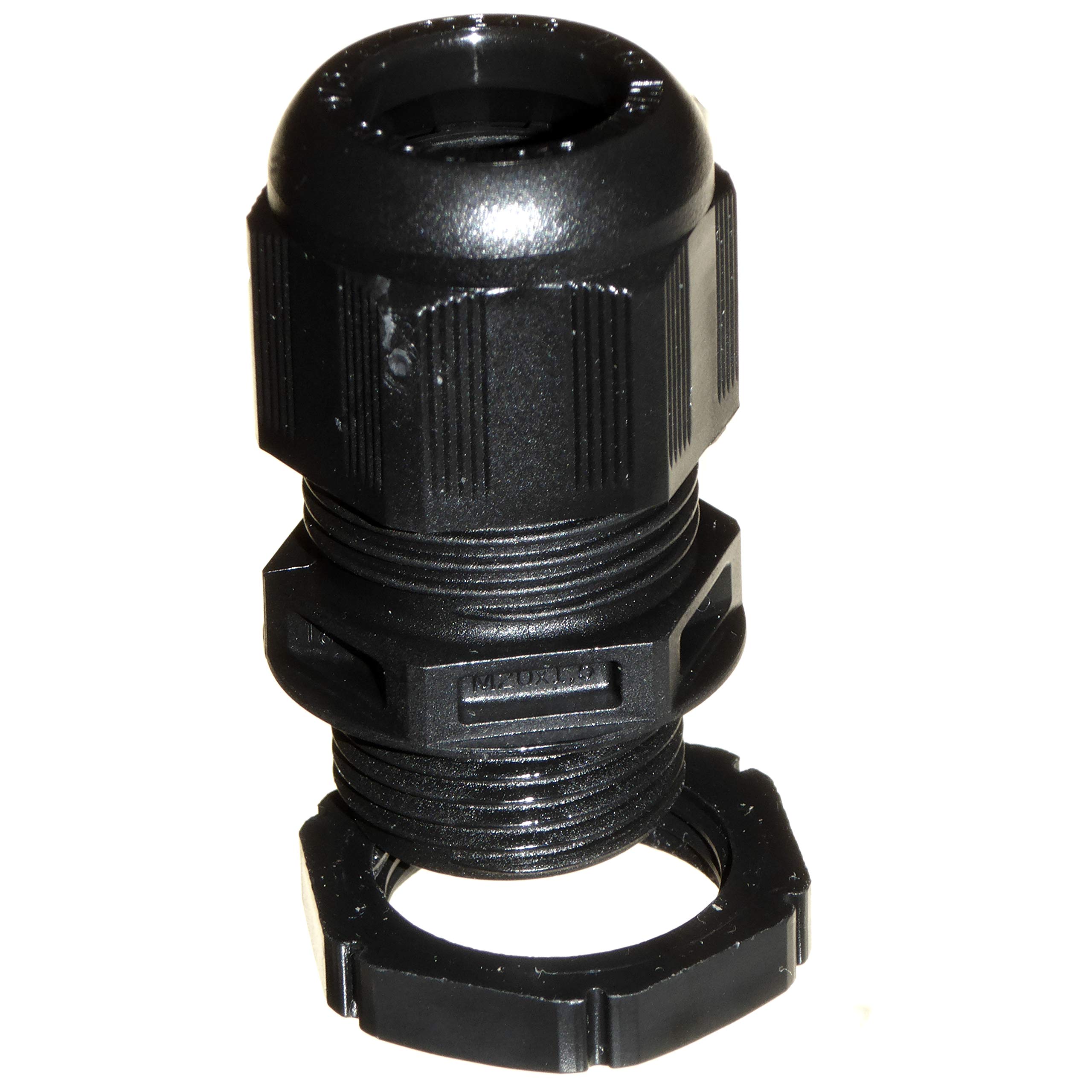 Wiska Sprint 20mm Compression Gland & Locknut Black Pack of 10