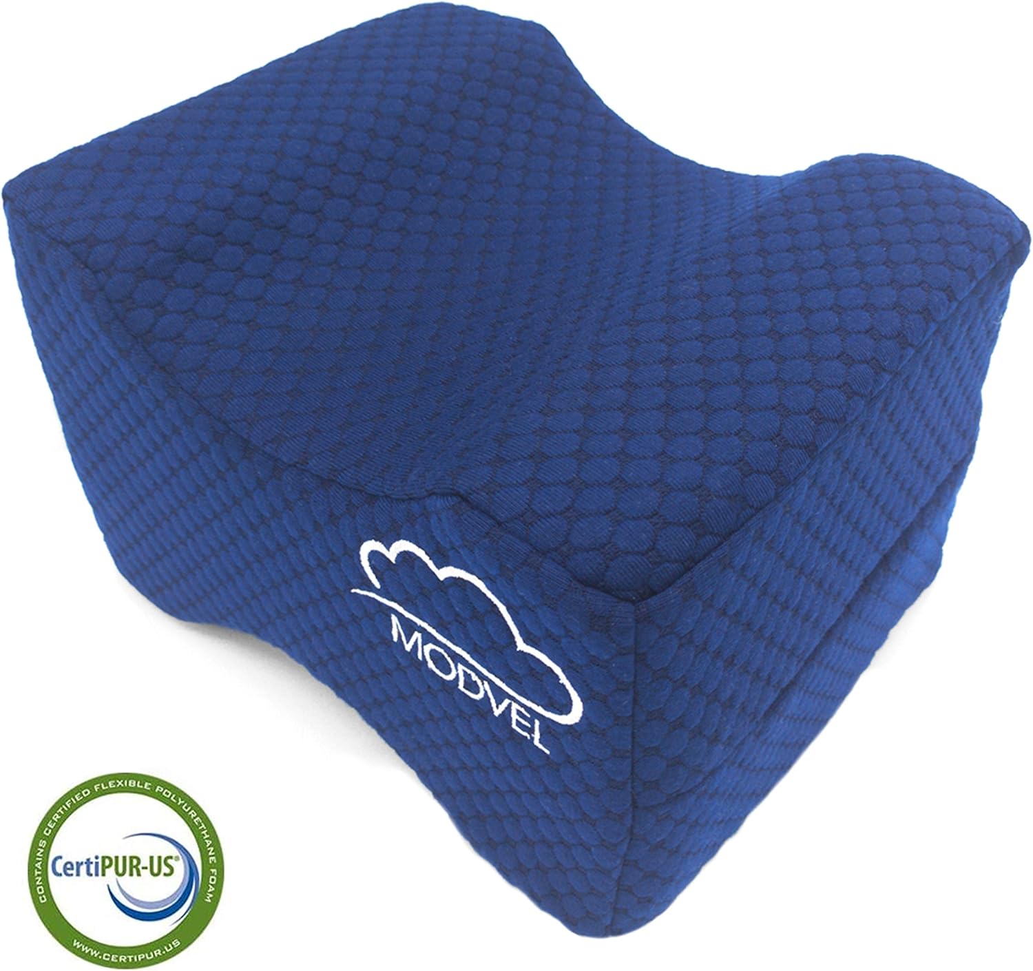 MODVEL Orthopedic Knee Pillow | Memory Foam Cushion For Hip, Sciatica & Lower Back Pain Relief | Provides Support & Comfort (MV-104): Home & Kitchen