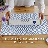 The Master Herbalist Moroccan Mosaic Drawer Liners, Unscented, 5 Sheets view 2