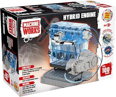 Machine Works Build Your Own 4-Cylinder Hybrid Engine Kit 100+ Parts