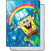 Northwest Spongebob Squarepants Silk Touch Sherpa Throw Blanket, 60" x 80", OMG