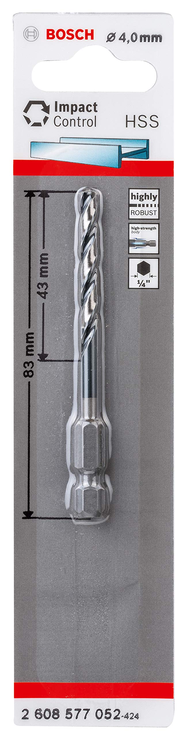 6 kt. Impact Control High-Speed Steel 4.0 x 83x43