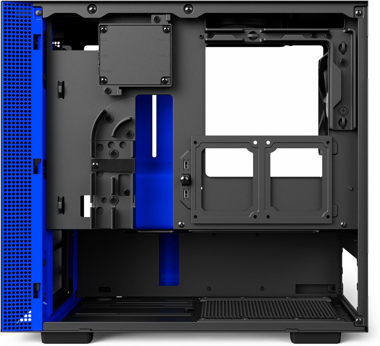 Rgb Lighting And Fan Control Tempered Glass Panel Water Cooling Ready Cam Powered Smart Device Nzxt H0i Black Blue Mini Itx Pc Gaming Case Enhanced Cable Management System Electronics Computer Components Paisley Is