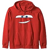 Disney Pixar Cars Lightning McQueen Big Face Zip Hoodie