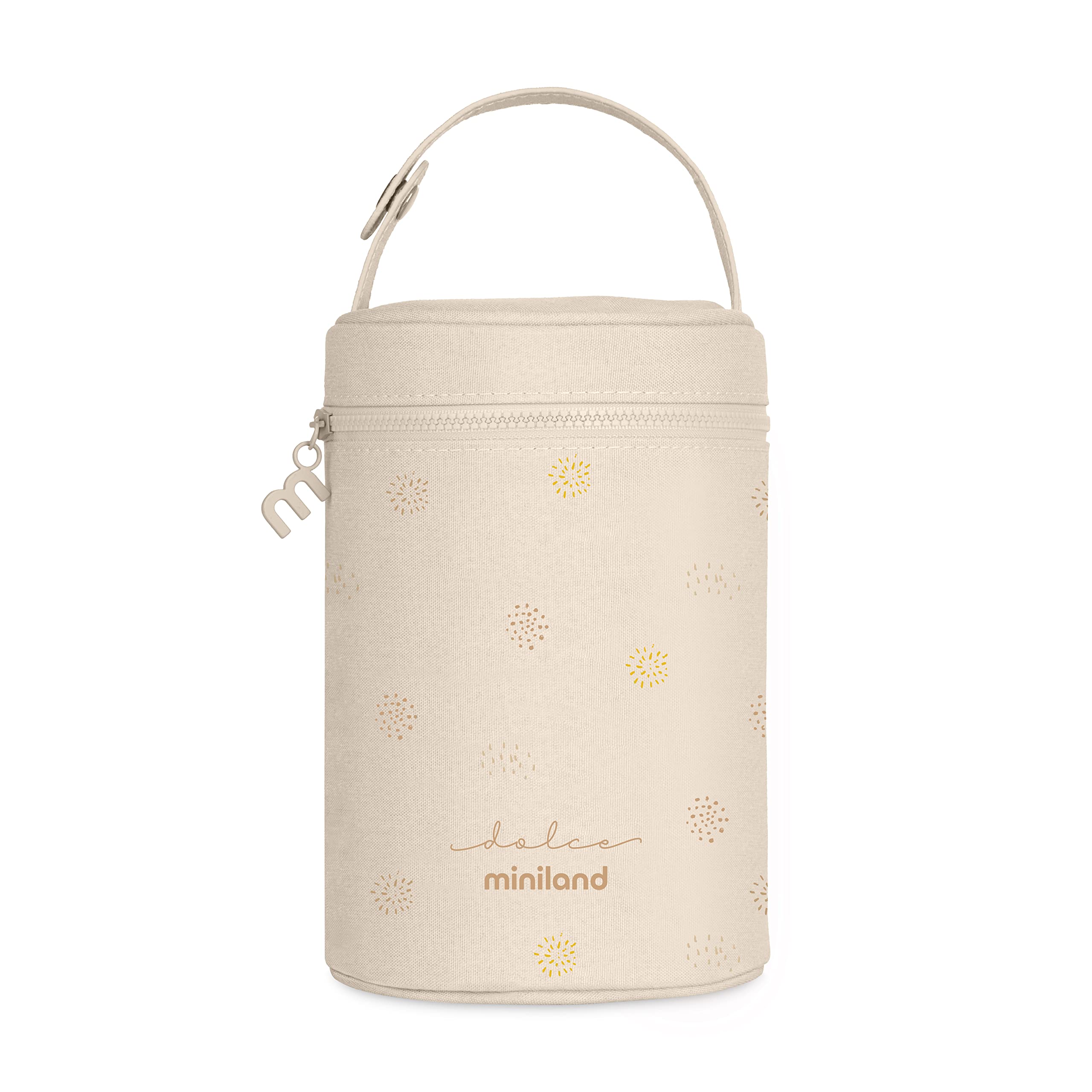 Miniland Thermibag Vanilla 700 ml. Isothermal Cover with Handle for Hanging and Transporting Ideal for Miniland Solid Thermo. Dolce Collection.