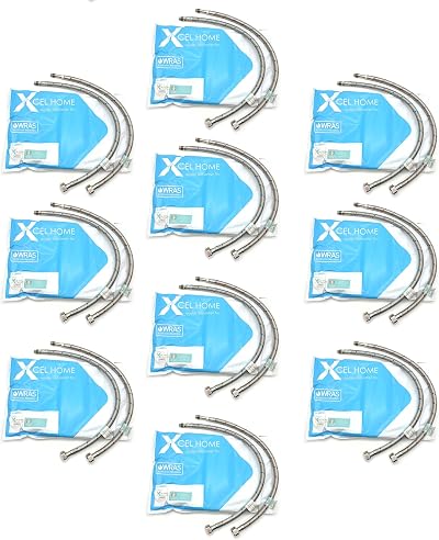 Xcel Home WRAS Approved Flexible Pipe Tap Connector 10mm x 1/2 BSP 500mm