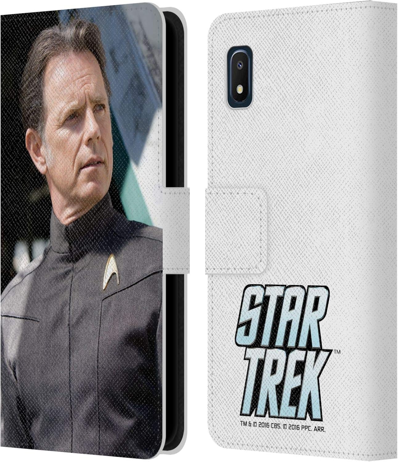 Head Case Designs Officially Licensed by Star Trek Admiral Pike Movie Stills Reboot XI Leather Book Wallet Case Cover Compatible with Samsung Galaxy A10e (2019)