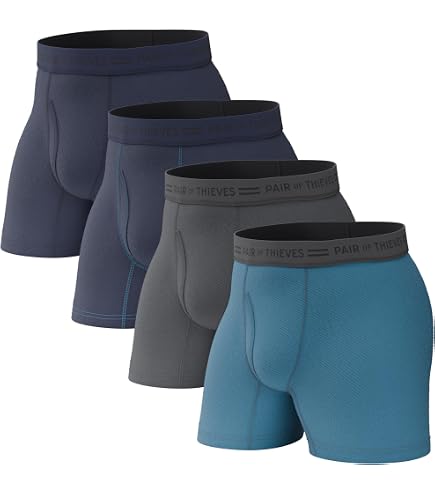 Pair of Thieves Men Every Day Kit Boxer Briefs | 8 Pack Underwear for Men |  Soft, Tagless, Cotton Spandex Blend | Assorted 1.0 | Medium at Amazon Men's  Clothing store