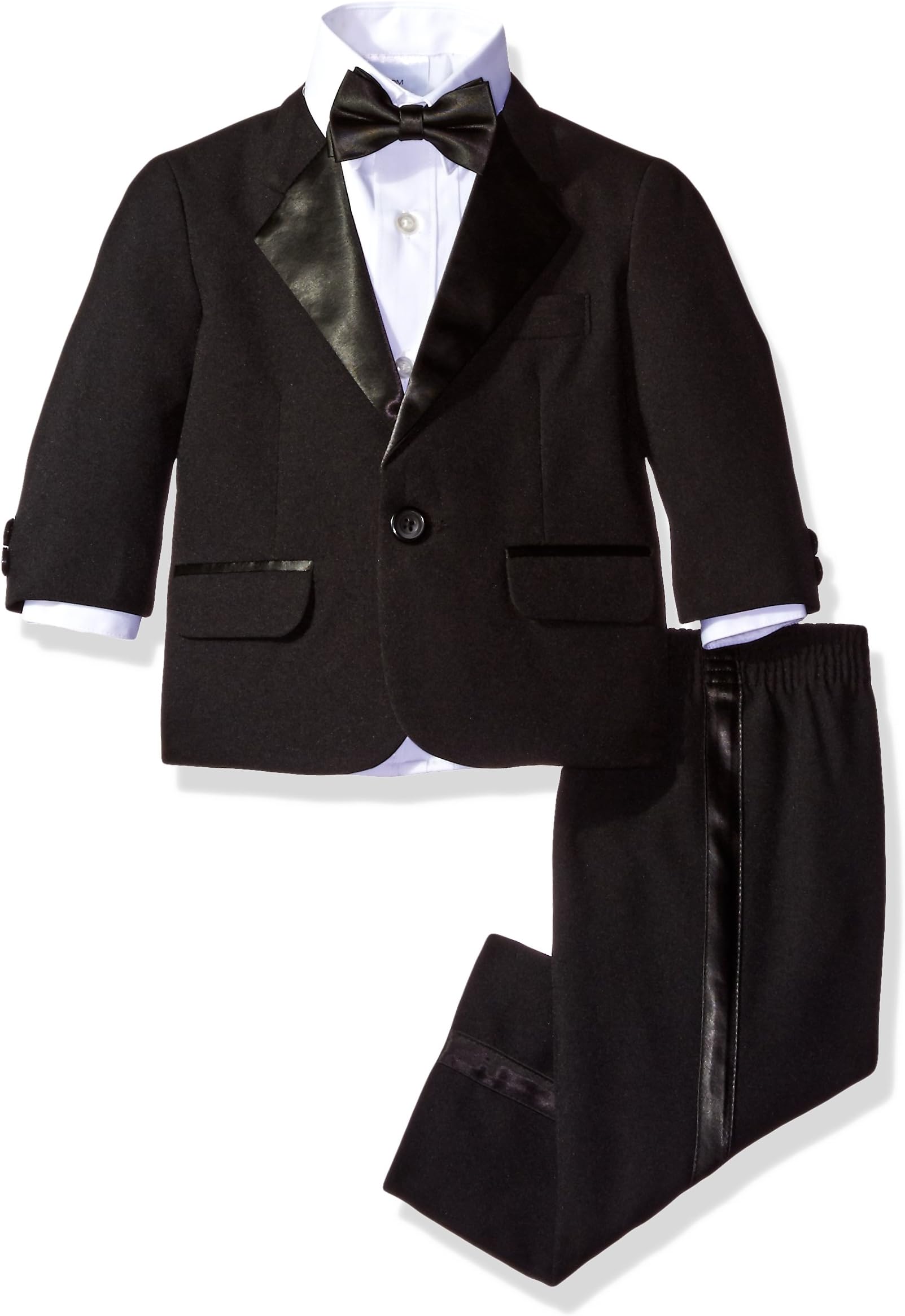 Nautica Baby Boys 4-Piece Tuxedo with Dress Shirt, Bow Tie, Jacket, and Pants