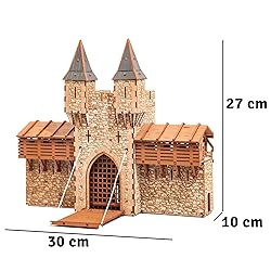 Barbican P - Castle gate - 3D Wooden Puzzle - DIY