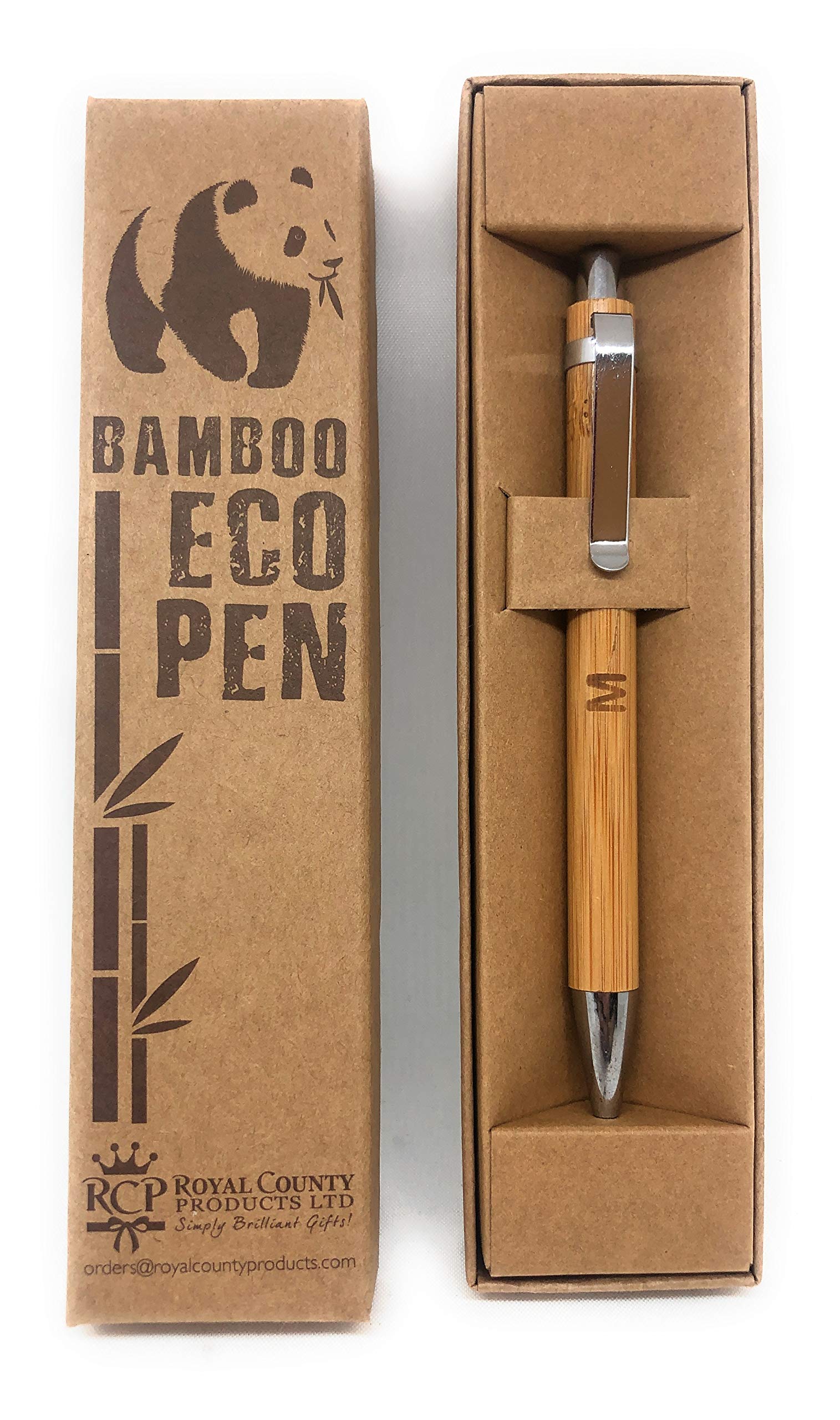 Royal County Personalised Bamboo Pens - Eco Friendly - M