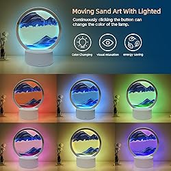Moving Sand Art Liquid Motion, With Light