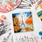 MOKANI 10 Packs Canvas for Painting 20x20 cm 8x8 Blank Panels view 6