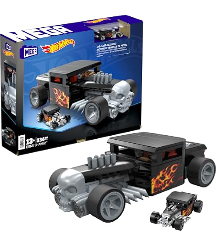 Amazon.com: Mega Construx Hot Wheels Street Rodder Construction