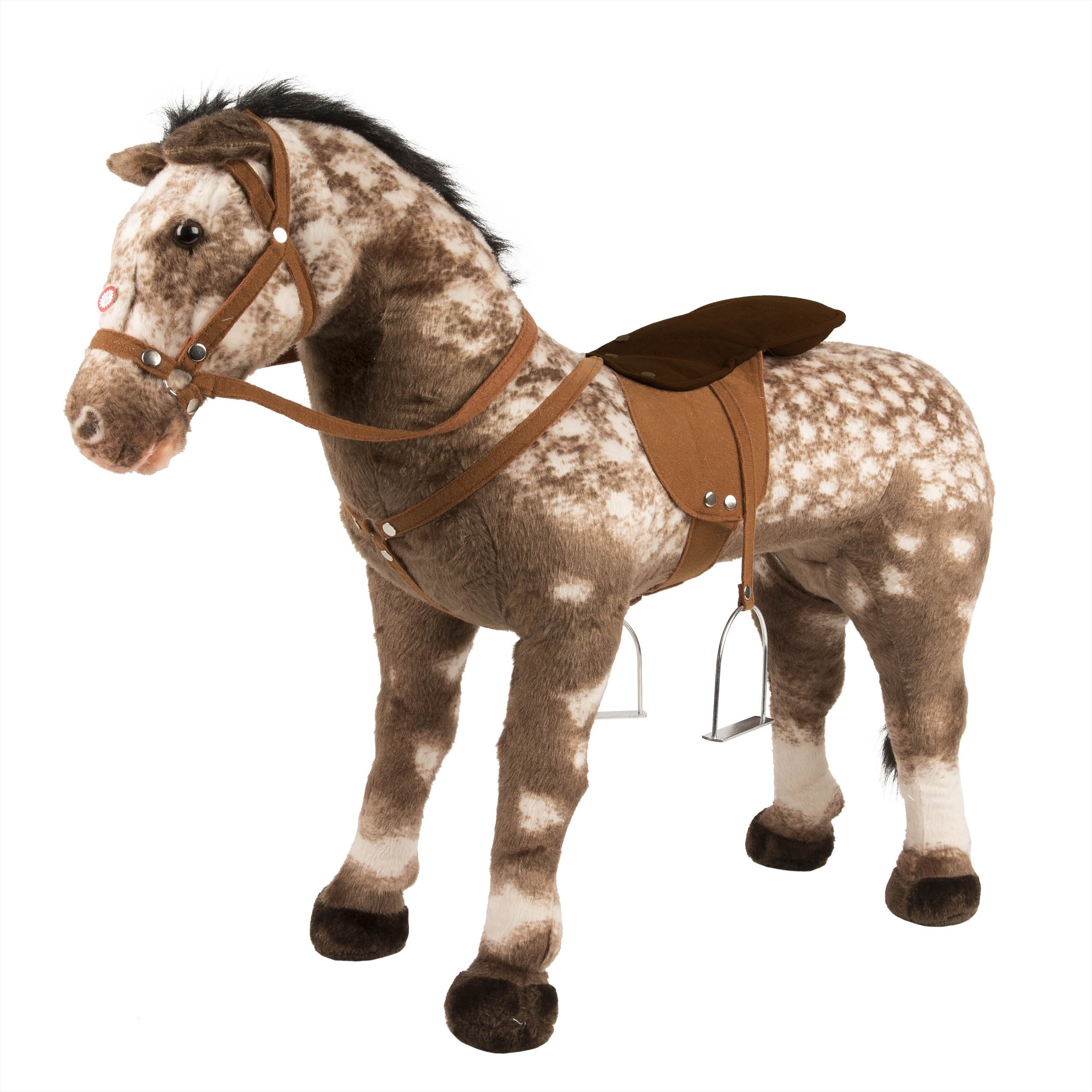stable buddies 6v plush pony ride on