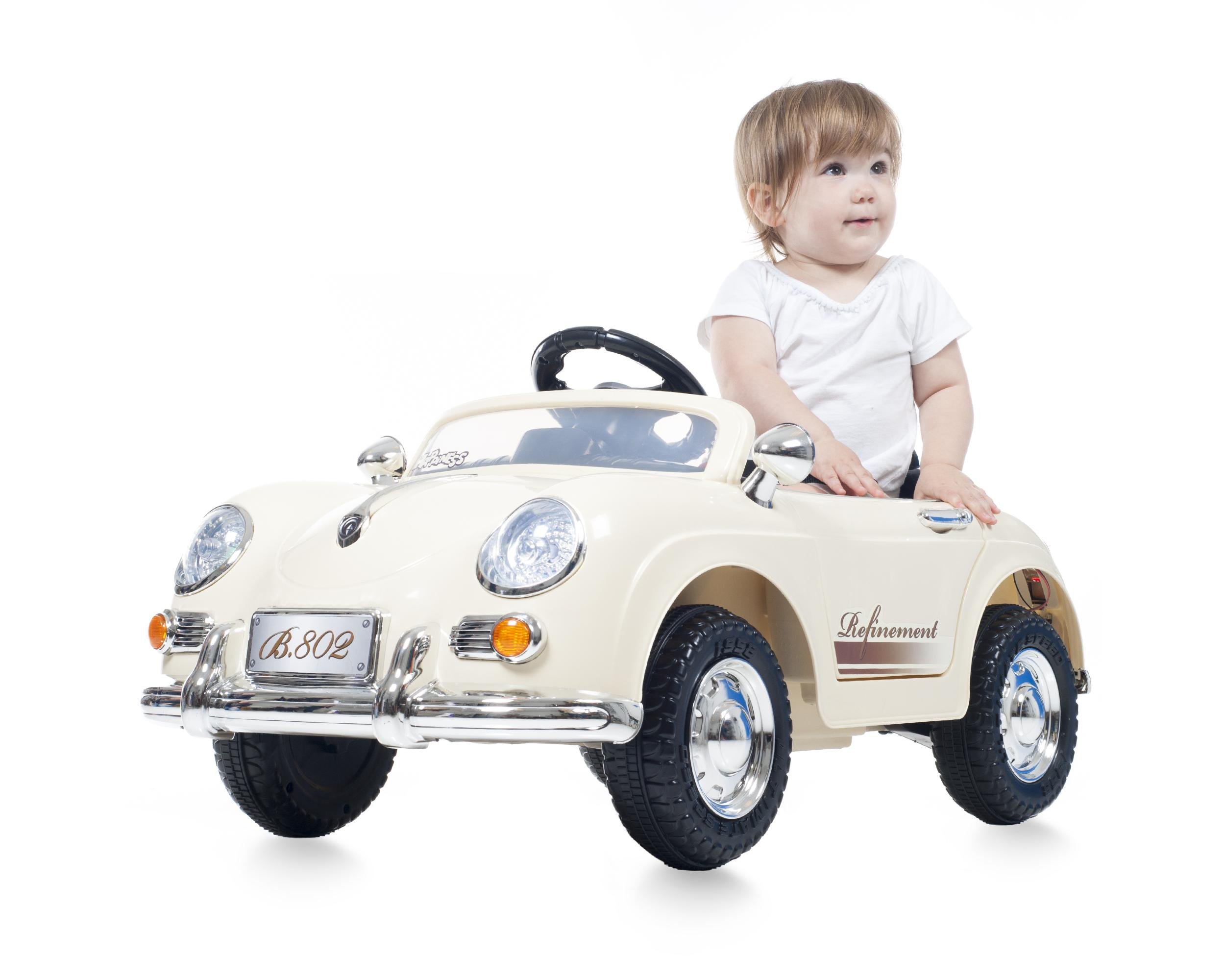 Lil' Rider Kid's 58 Speedy Sportster Battery Operated Classic Car with Remote