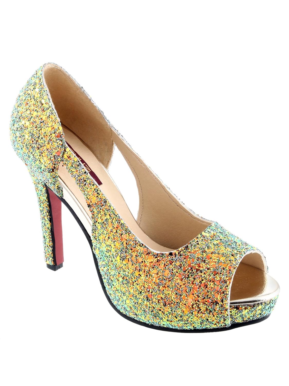 shuz touch golden pumps & peeptoes