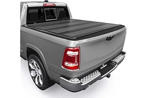 YITAMOTOR Low-Profile Hard Quad-Fold Truck Bed Tonneau Cover Compatible with Ram 1500 New Body Style 2019-2025 with 5.7 ft Bed Without Rambox