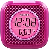 SHARP Pillow Personal Alarm Clock – Wake to Vibration or Beep! - Use on Nightstand or Under Pillow! – Great for Travel or Home Use - Pink