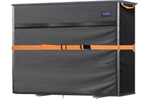 NGB Mini Split Air Conditioner Cover for Outside Units,600D Waterproof Air Conditioner Mini Split Cover,Outdoor Rectangular Air Conditioner Covers for AC Units, Fits up to 32.3" L x 13.7" W x 24" H.