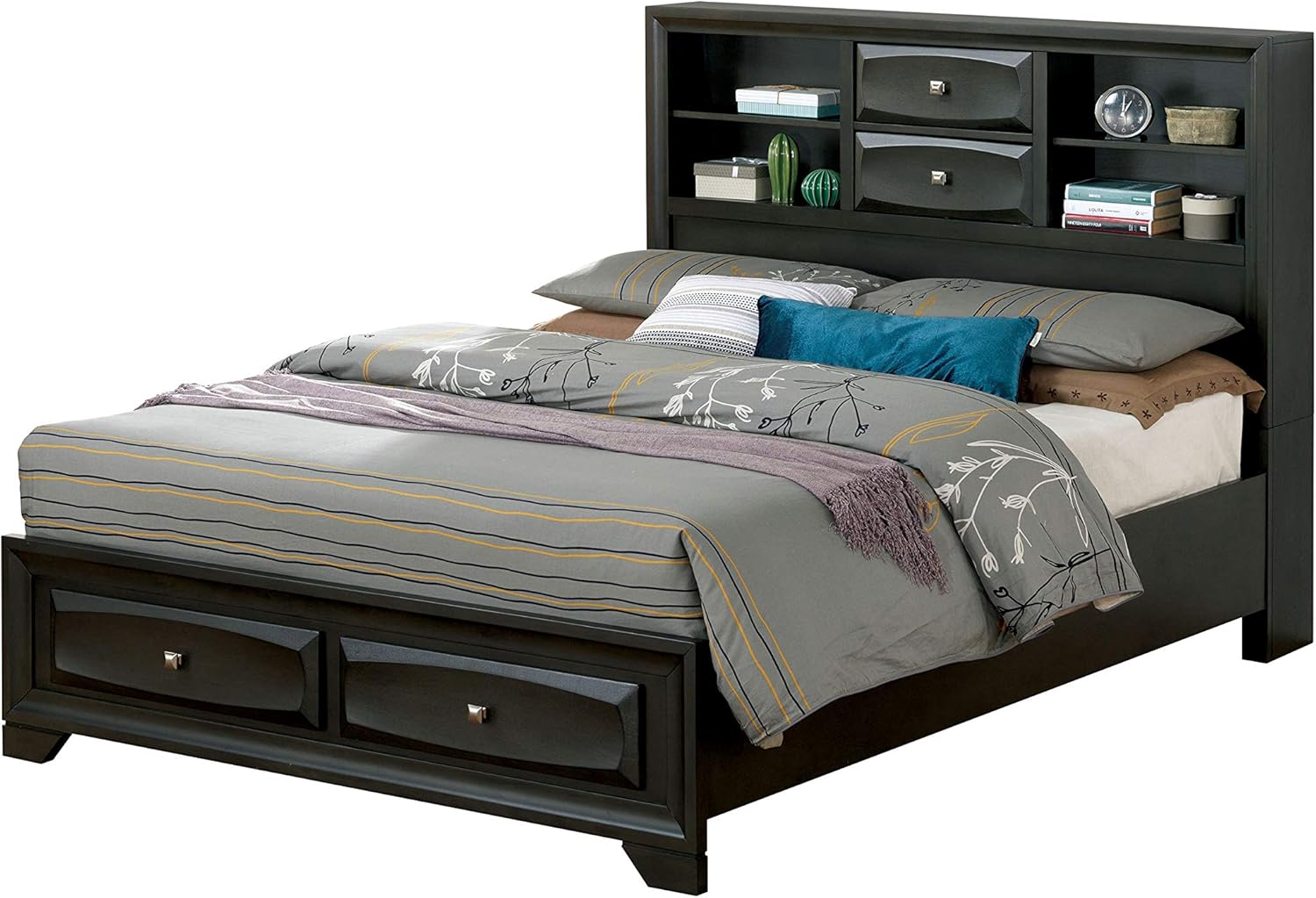 Edrina Storage Bed, King, Gray Kitchen & Dining