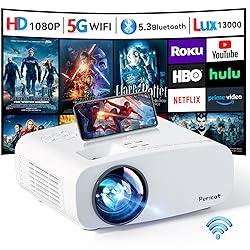 Projector with WiFi and Bluetooth, Pericat 4K