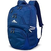 High Sierra Swoop SG Backpack, Travel or Work Laptop Bookbag with Drop Protection Pocket, and Tablet Sleeve, One Size, Cosmic Blue