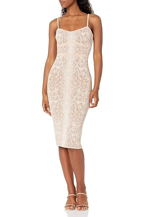 snakeskin cocktail dress