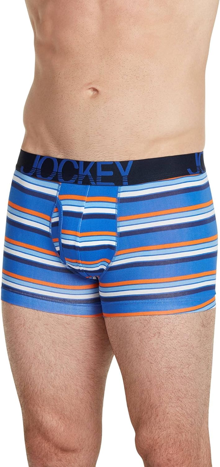 Jockey Mens Cotton Low Rise Stretch No Ride Boxer Brief 3Pack at Amazon Men’s Clothing store