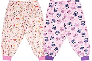 MOEMOE BABY Leakproof Diaper Pants for Potty Training Overnight Diaper Short for Toddler Boys and Girls 2 Packs