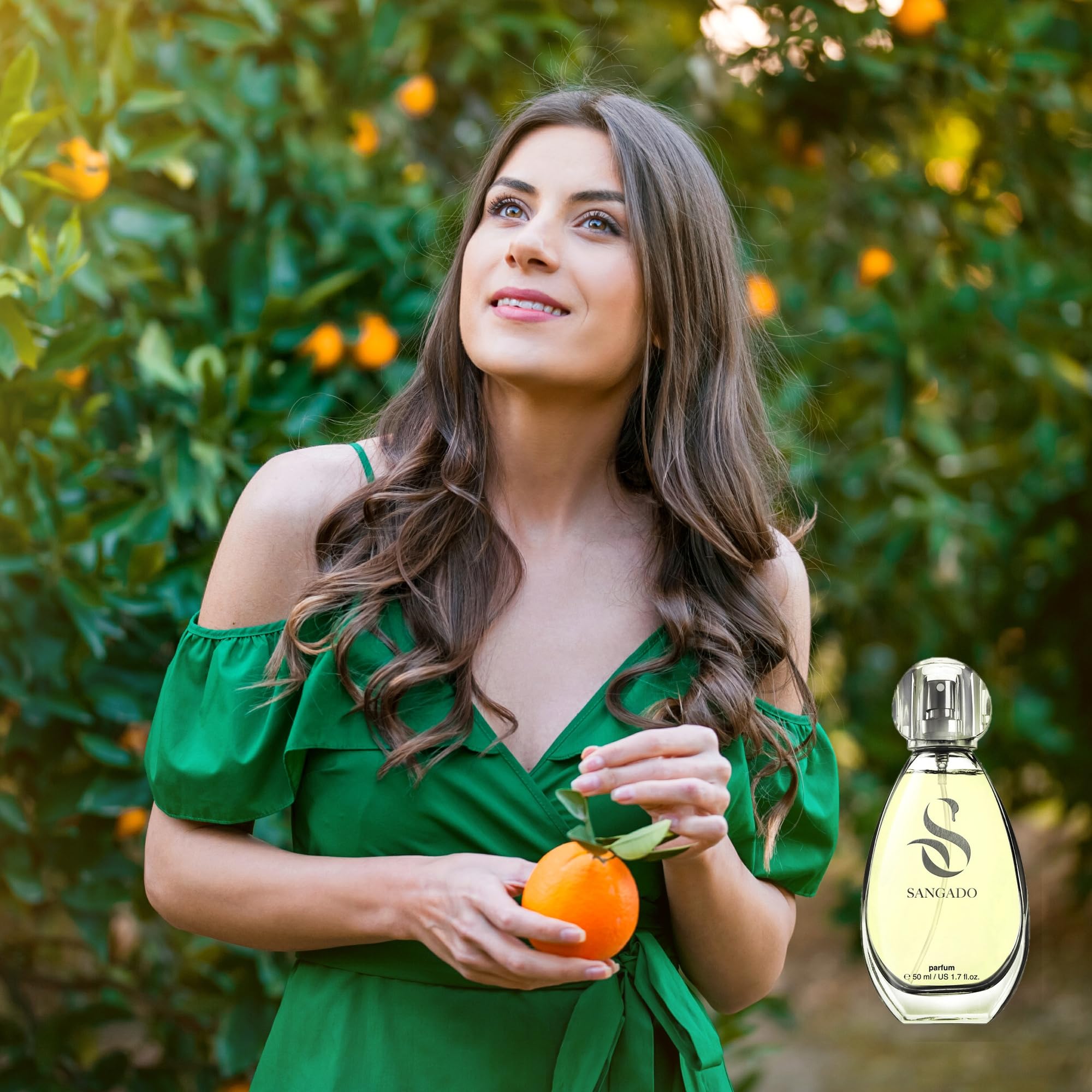 SANGADO Zitrusgarten, Parfüm für Damen (parfum), 8-10 Stunden Langanhaltend, Luxuriös Duftendes, 50 ml, Code: 902 3