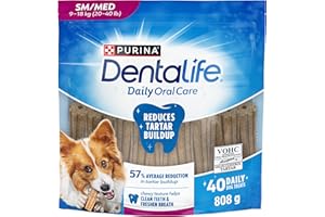 DentaLife Daily Oral Care Dog Treats for Small & Medium Breed Dogs - 808 g Pouch (1 Pack)