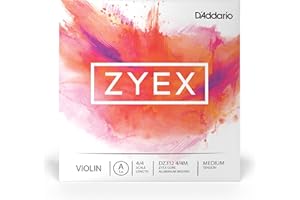 Strings Vln A D'Addario Zyex DZ312 4/4 M Alum Wound