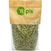 Yupik Organic Split Green Peas, 2.2 lb (Pack of 6)