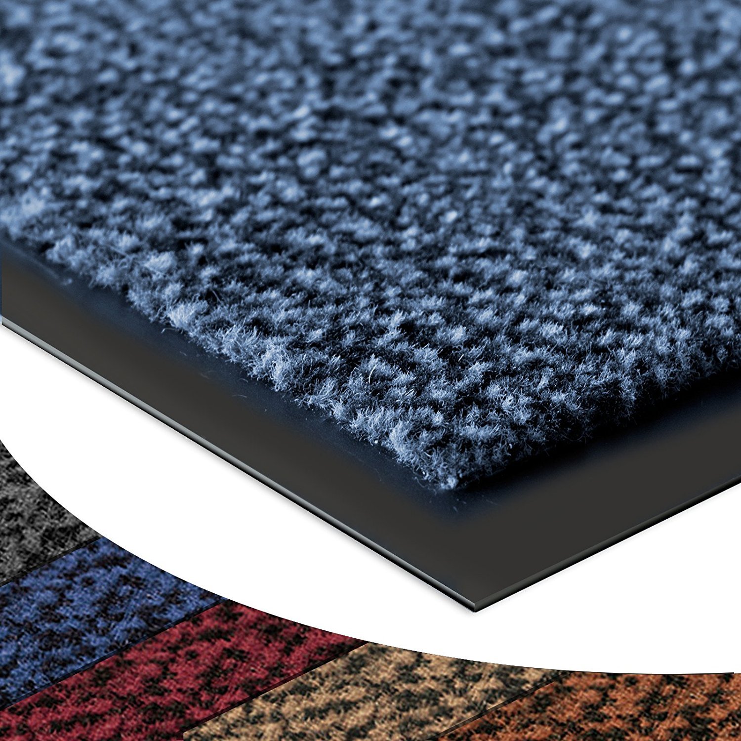 casa pura® Dirt Trapper Entrance Mat Sky | Non-Slip | Many Options | Blue - Mottled - 90x150cm