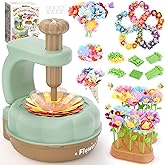 GirlsHome 300+PCS Fabric Flower Bouquets Toys, DIY Flower Making Kit for Kids, Arts and Crafts for Kids, Reusable Educational Preschool Toy, Valentines Day Gift Birthday Gifts for 4 5 6 7 8+ Year Old