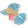 Petlinks Batty Beta Fish Crinkle Catnip Cat Toy - Tan/Blue, One Size