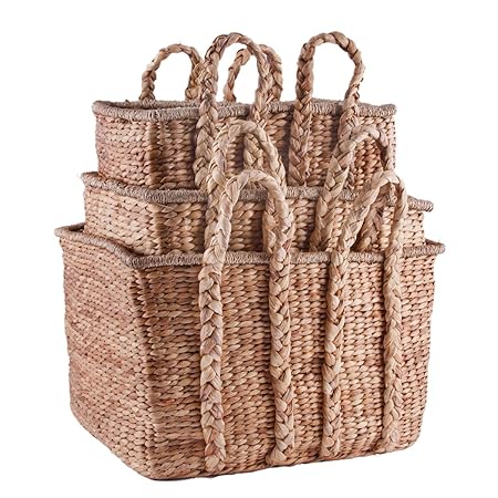 Home Essentials Beach S3 Tall Rec Basket Hdl Amazoncouk