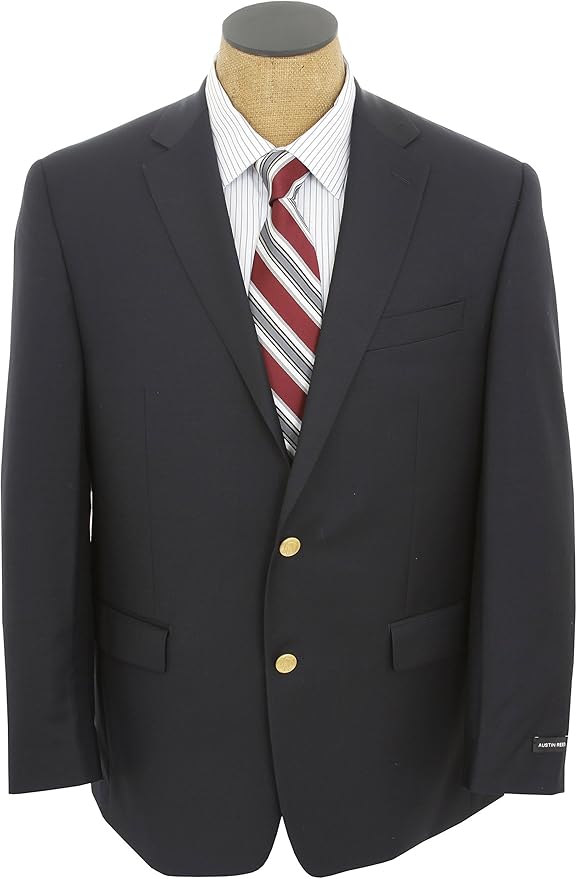 Austin Reed Men�s Navy Solid 2 Button Sport Coat, Navy, 38