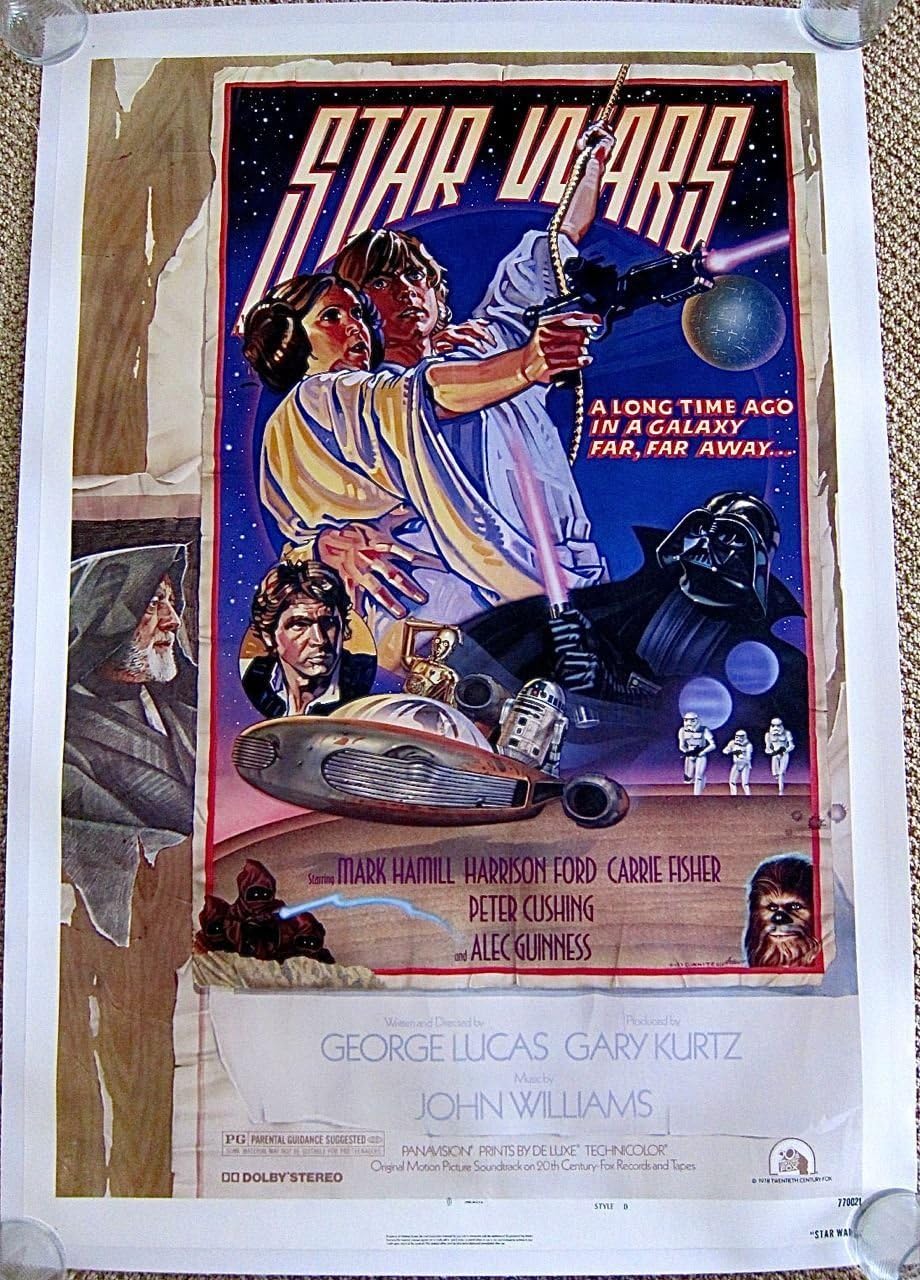 STAR WARS '77 STYLE D LB 1 SH POSTER ~ SCI-FI CLASSIC ~ STRUZEN WHITE III ART