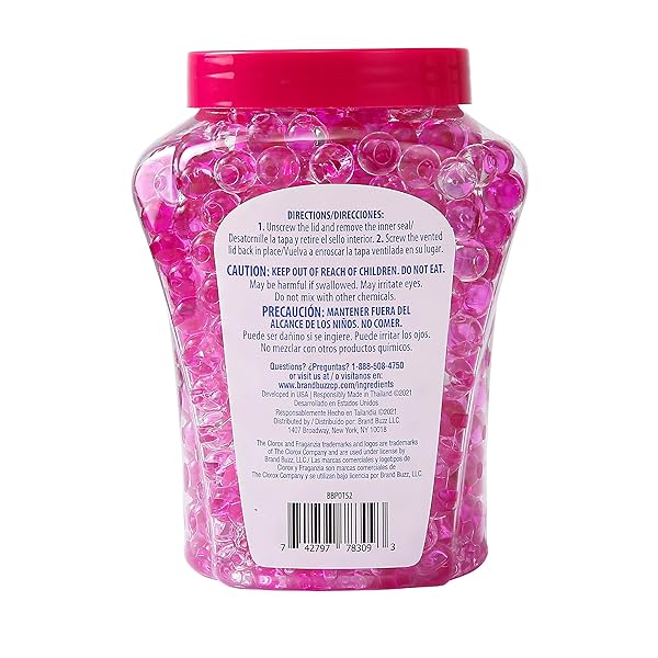 CLOROX FRAGANZIA CRYSTAL BEADS AIR FRESHENER VALUE PACK | LONG-LASTING AIR FRESHENER BEADS | GEL BEADS AIR FRESHENER IN SPRING SCENT FOR HOME, BATHROOM, OR CAR 12 OZ TWIN PACK