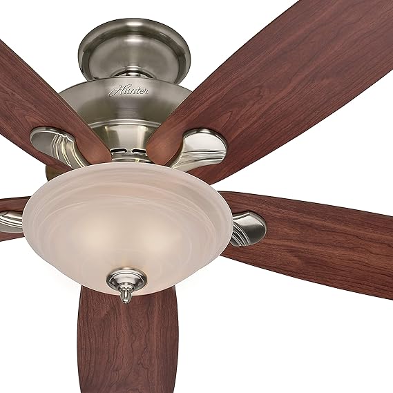 Hunter Fan 60 inch Traditional Brushed Nickel Indoor Ceiling Fan w