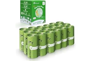 NATUURAL Certified Compostable Dog Poop Bags-270Bags 18Rolls, Poop Bags for Dogs Made of Cornstarch - ASTM D6400 By USA, Leakproof Easy Open, Unscented Dog Waste Bags (Green)