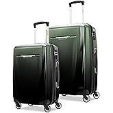 Samsonite Winfield 3 DLX Hardside Expandable Luggage with Spinners, Ombre Green, 2-Piece Set (20/25)