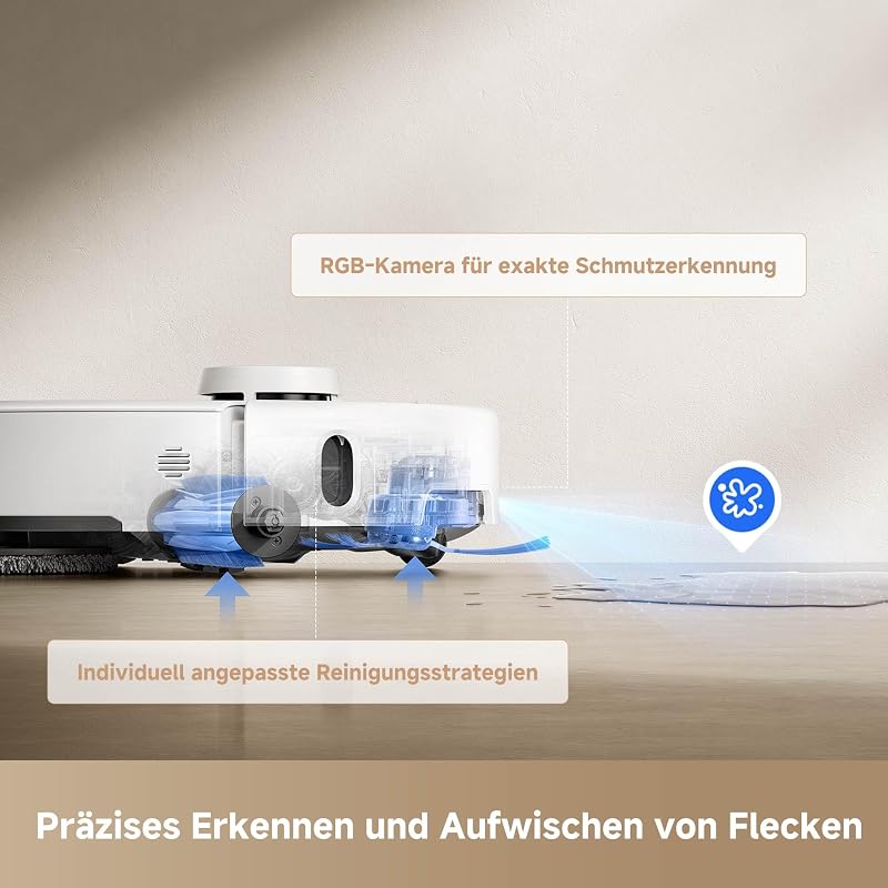 P50 Pro Ultra Saugroboter mit Wischfunktion, 5 °C Dock-Selbstreinig